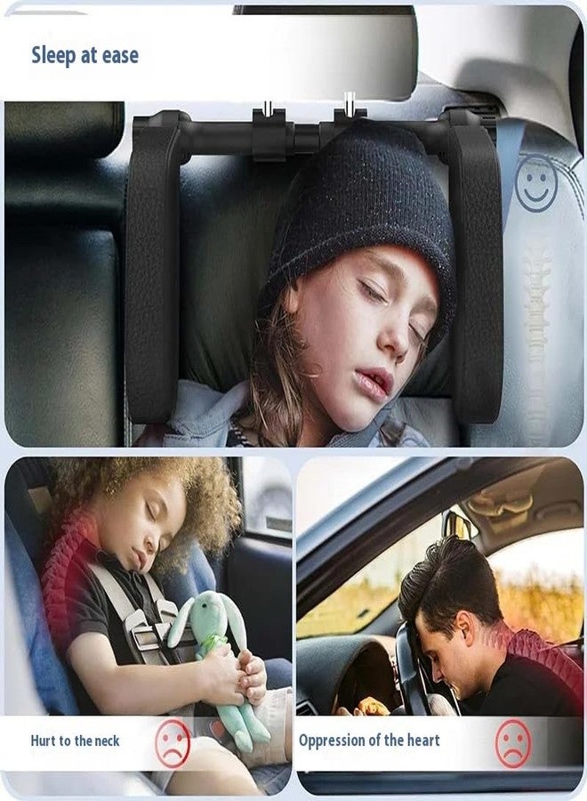 YOURKARTS.COM Headrest Cushion|Car Seat Headrest Support Pillow for Kids|Adjustable Travel Sleeping Head Support for Car|Side Neck Protector for Children & Adults|Universal Fit for Most Car Seats - Image 5